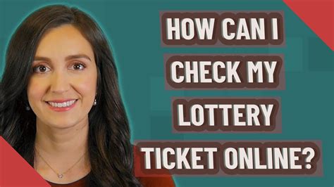 check my lotto ticket online